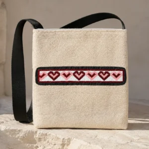 Woven-Panel Side Bag