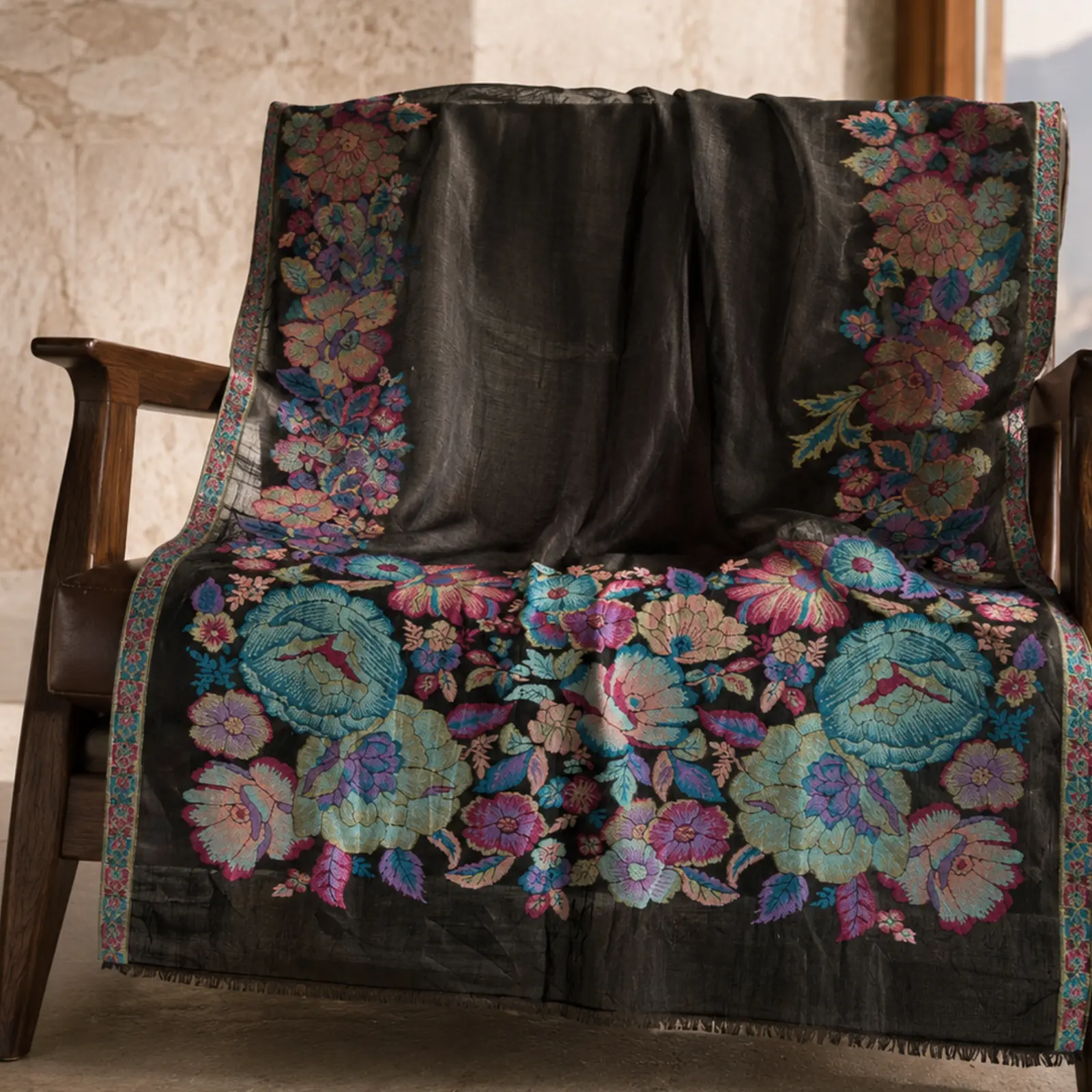 Floral Pashmina Shawl
