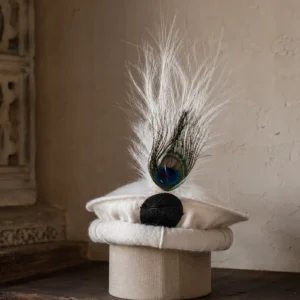 Traditional Men’s Cap with Feather