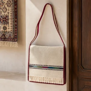 Handwoven Cream Hunza Shoulder Bag