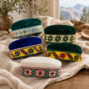 Traditional Embroidered Girl's Hunza Cap