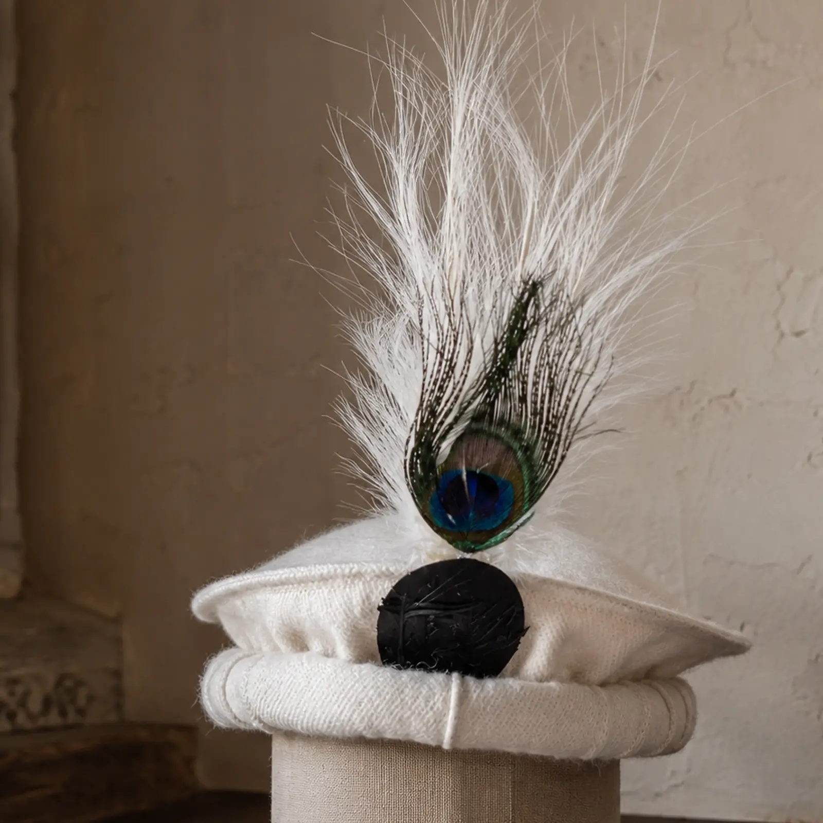 Traditional Men’s Cap with Feather - Image 3