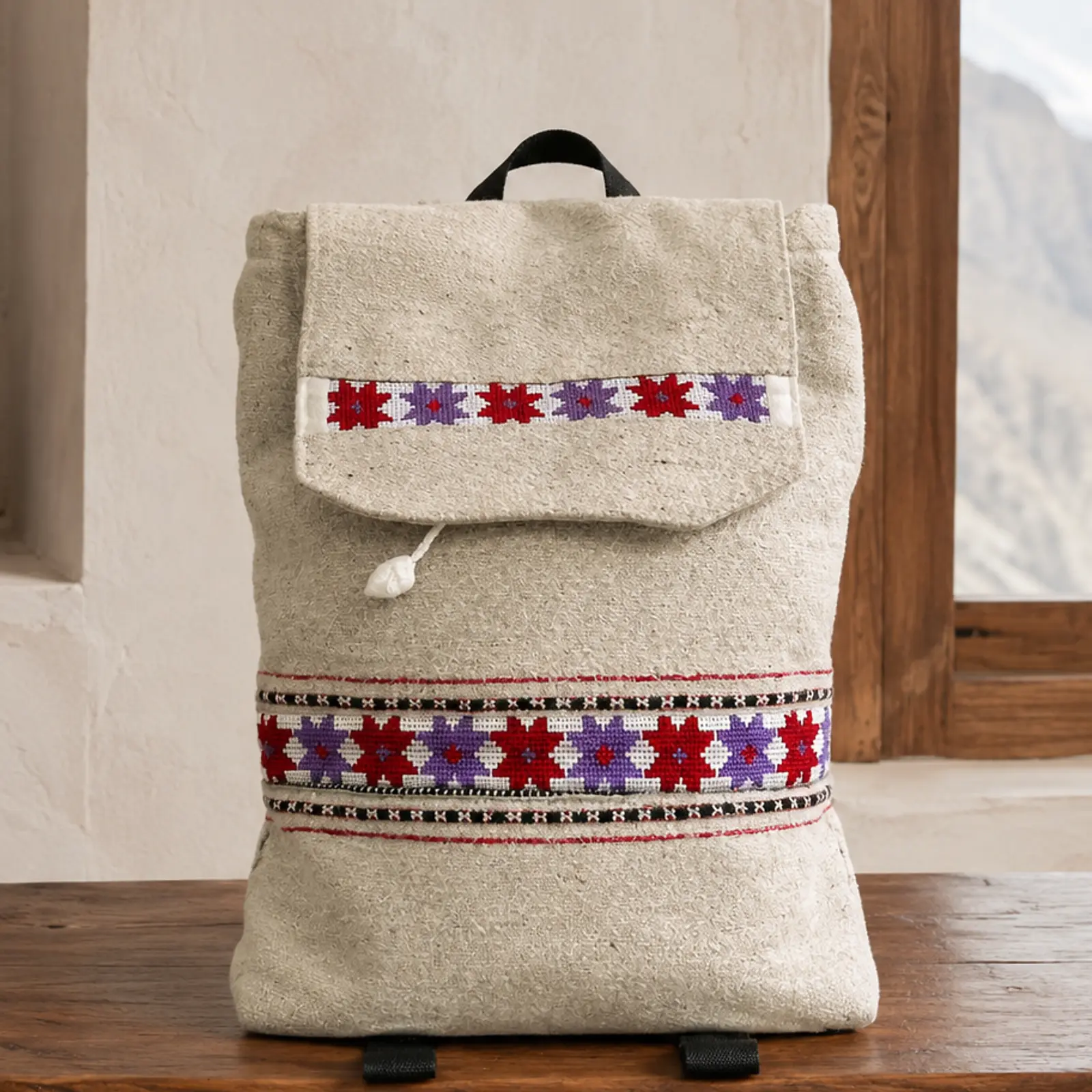 Embroidered Hunza Backpack - Image 3