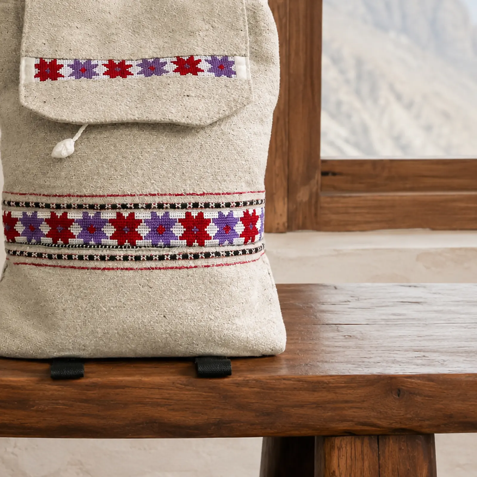 Embroidered Hunza Backpack - Image 4