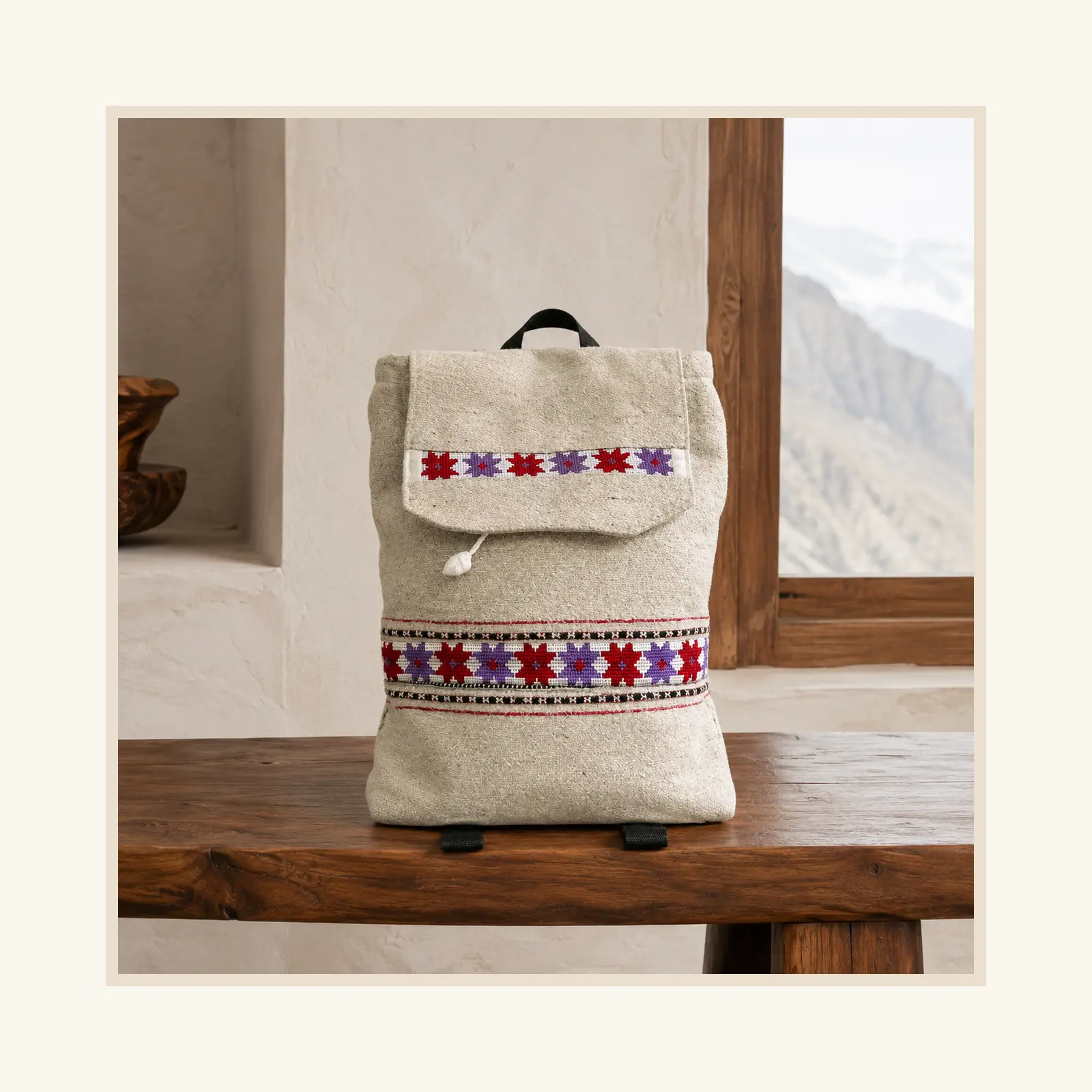 Embroidered Hunza Backpack - Image 7
